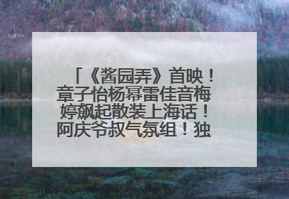 《酱园弄》首映！章子怡杨幂雷佳音梅婷飙起散装上海话！阿庆爷叔气氛组！独独没见他……
