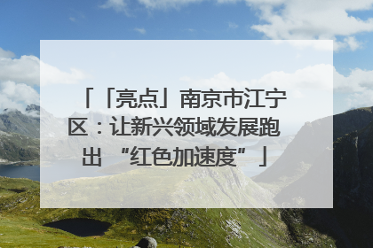 「亮点」南京市江宁区：让新兴领域发展跑出 “红色加速度”