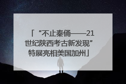 “不止秦俑——21世纪陕西考古新发现”特展亮相美国加州