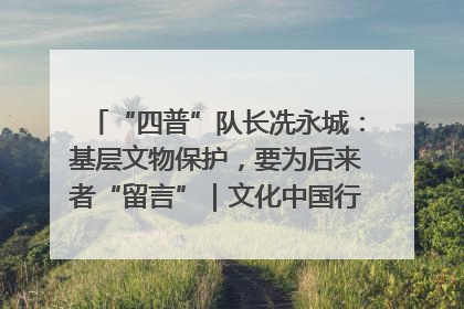 “四普”队长冼永城：基层文物保护，要为后来者“留言”｜文化中国行·我在广东找文物