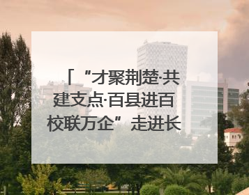 “才聚荆楚·共建支点·百县进百校联万企”走进长江大学文理学院