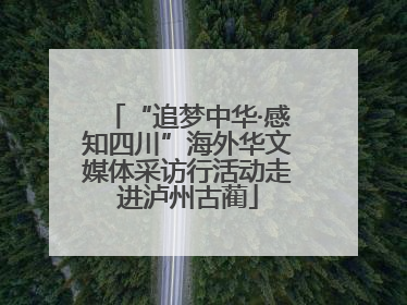 “追梦中华·感知四川”海外华文媒体采访行活动走进泸州古蔺