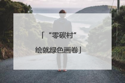 “零碳村” 绘就绿色画卷