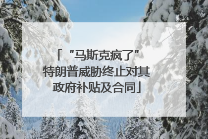 “马斯克疯了” 特朗普威胁终止对其政府补贴及合同