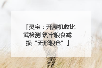 灵宝：开展机收比武检测 筑牢粮食减损“无形粮仓”