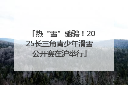 热“雪”驰骋！2025长三角青少年滑雪公开赛在沪举行
