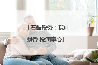 石鼓税务：粽叶飘香 税润童心