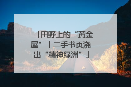 田野上的“黄金屋”丨二手书页浇出“精神绿洲”