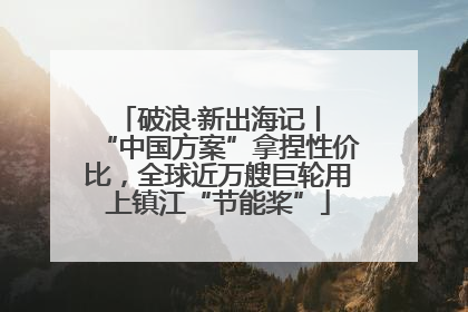 破浪·新出海记丨 “中国方案”拿捏性价比，全球近万艘巨轮用上镇江“节能桨”