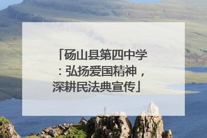 砀山县第四中学：弘扬爱国精神，深耕民法典宣传