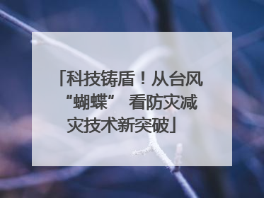 科技铸盾！从台风“蝴蝶” 看防灾减灾技术新突破