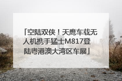 空陆双侠！天鹰车载无人机携手猛士M817登陆粤港澳大湾区车展