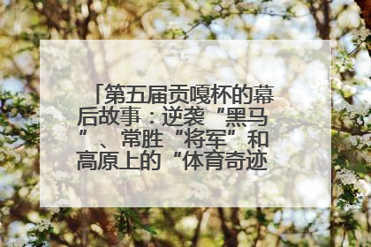 第五届贡嘎杯的幕后故事：逆袭“黑马”、常胜“将军”和高原上的“体育奇迹”丨微纪录