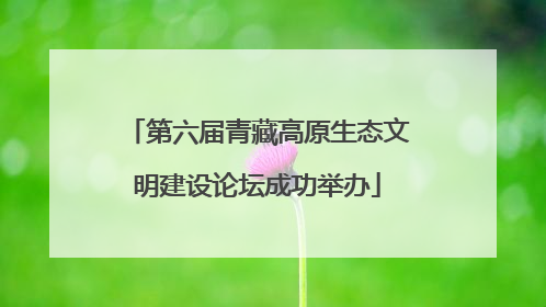 第六届青藏高原生态文明建设论坛成功举办