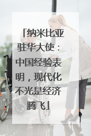 纳米比亚驻华大使：中国经验表明，现代化不光是经济腾飞