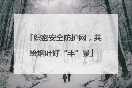 织密安全防护网，共绘烟叶好“丰”景