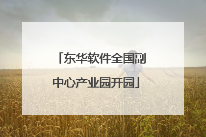 东华软件全国副中心产业园开园