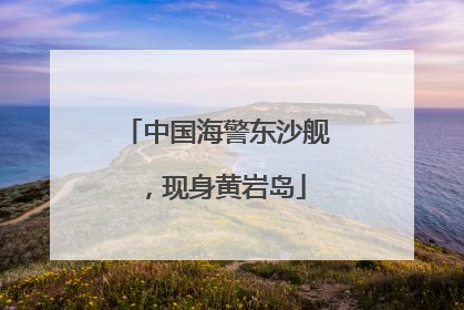 中国海警东沙舰，现身黄岩岛