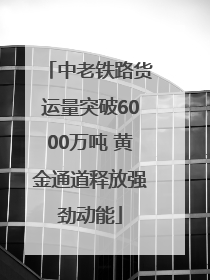 中老铁路货运量突破6000万吨 黄金通道释放强劲动能
