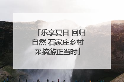 乐享夏日 回归自然 石家庄乡村采摘游正当时