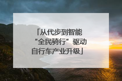 从代步到智能 “全民骑行”驱动自行车产业升级
