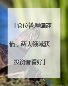 仓位管理偏谨慎，两大领域获投资者看好