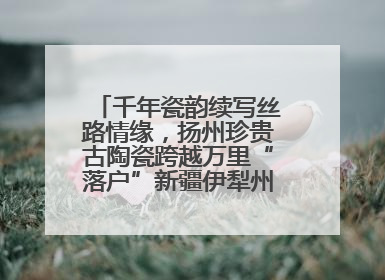 千年瓷韵续写丝路情缘，扬州珍贵古陶瓷跨越万里“落户”新疆伊犁州博物馆
