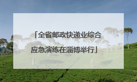 全省邮政快递业综合应急演练在淄博举行