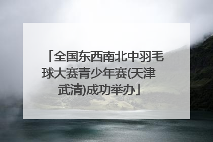 全国东西南北中羽毛球大赛青少年赛(天津武清)成功举办