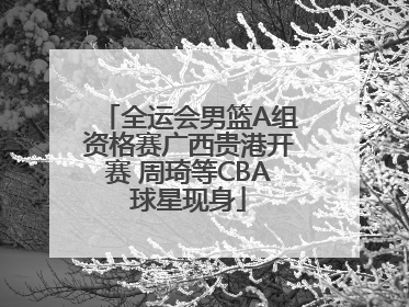 全运会男篮A组资格赛广西贵港开赛 周琦等CBA球星现身