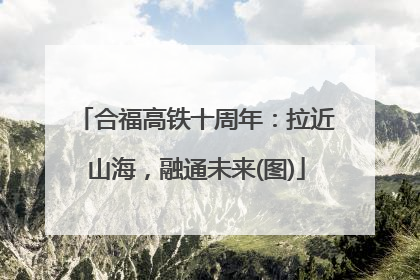 合福高铁十周年：拉近山海，融通未来(图)