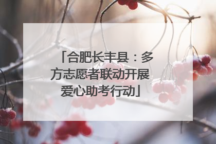 合肥长丰县：多方志愿者联动开展爱心助考行动