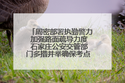 周密部署执勤警力 加强路面疏导力度 石家庄公安交管部门多措并举确保考点周边交通环境良好