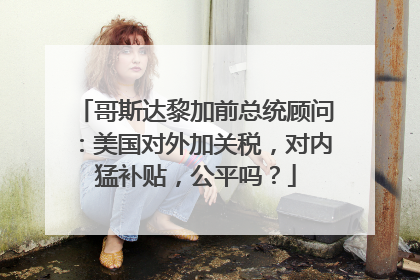 哥斯达黎加前总统顾问：美国对外加关税，对内猛补贴，公平吗？