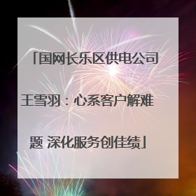 国网长乐区供电公司王雪羽：心系客户解难题 深化服务创佳绩