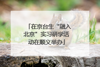 在京台生“融入北京”实习研学活动在顺义举办