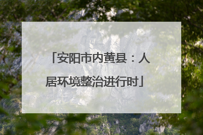 安阳市内黄县：人居环境整治进行时