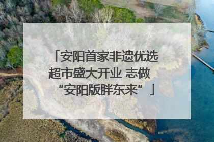 安阳首家非遗优选超市盛大开业 志做“安阳版胖东来”