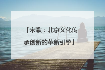 宋歌：北京文化传承创新的革新引擎