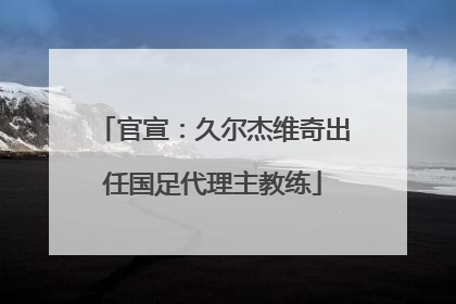 官宣：久尔杰维奇出任国足代理主教练