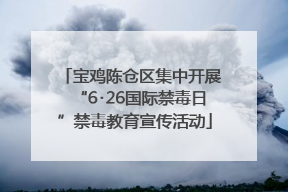 宝鸡陈仓区集中开展“6･26国际禁毒日”禁毒教育宣传活动