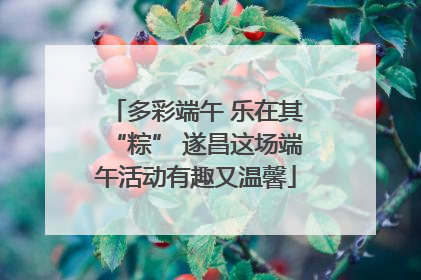 多彩端午 乐在其“粽” 遂昌这场端午活动有趣又温馨