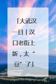 大武汉一日︱汉口老街上新，太“豆”了