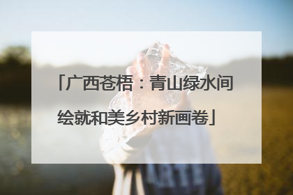 广西苍梧：青山绿水间绘就和美乡村新画卷