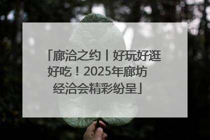 廊洽之约丨好玩好逛好吃！2025年廊坊经洽会精彩纷呈