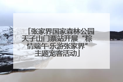 张家界国家森林公园天子山门票站开展“粽情端午·乐游张家界”主题宠客活动