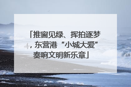 推窗见绿、挥拍逐梦，东营港“小城大爱”奏响文明新乐章