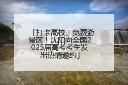打卡高校、免费游景区！沈阳向全国2025届高考考生发出热情邀约