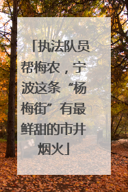 执法队员帮梅农，宁波这条“杨梅街”有最鲜甜的市井烟火