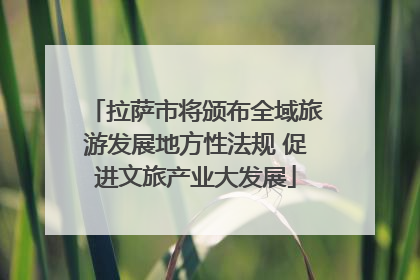 拉萨市将颁布全域旅游发展地方性法规 促进文旅产业大发展